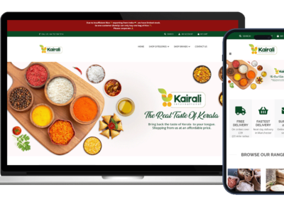 Kairali International Ecommerce Website Design